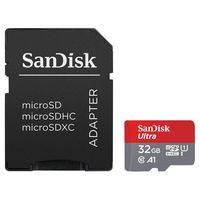 sandisk ultra microsdhc 32gb uhs-i u1 a1 clase 10  adaptador sd