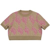 balou blusa floral knit top para mujer