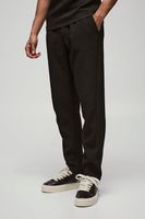 pantalon ajustado plisado negro