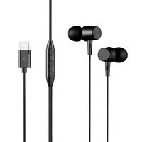 ksix auriculares con cable usb-c 120cm negros