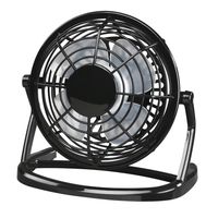 hama ventilador de mesa usb negro