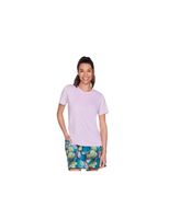 camiseta skechers godri swift tee orchid bloom  brig mujer