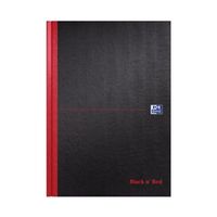 black n red book casebound 90gsm ruled indexed a-z 192pp - 100080432