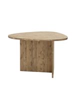 mesa de centro de madera maciza en tono envejecido de 1429x75cm