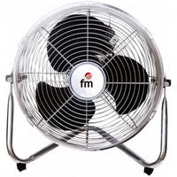 fm calefaccion f-30 ventilador de suelo negroplata