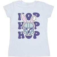 disney camiseta manga larga the mandalorian hop into easter para mujer