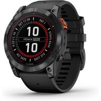 garmin fenix 7x pro solar edition reloj smartwatch 51mm gris con correa negra