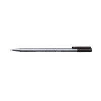 staedtler tri fineliner pen 03mm black pack of 10 3349