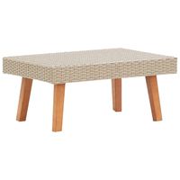 vidaxl mesa de centro de jardin ratan sintetico beige