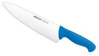 cuchillo cocinero de acero inoxidable nitrum de 250 mm mango azul