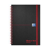 black n red book wirebound recycled polypropylene 90gsm - 100080221