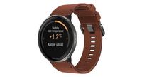 reloj gps polar ignite 3 titanio marron bronceado  correa de piel   correa de silicona