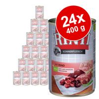rinti kennerfleisch 24 x 400 g - pack ahorro - corazones de ave