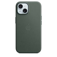 apple funda de trenzado fino con magsafe verde perenne para iphone 15