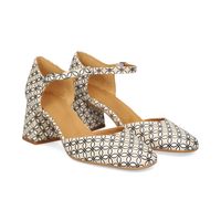 audley zapatos de tacon medio mujer - beige talla 39