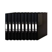 pukka brights ringbinder a4 black 10 pack br-7765