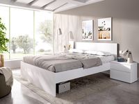 estructura de cama ely blanco de 85x156x192 cm