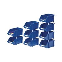 vfm blue heavy duty storage bin 12 pack