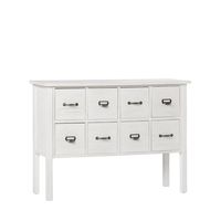 mueble recibidor de madera blanco decapado 115x82 cm