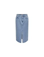 falda only bianca midi rea light blue denim mujer