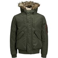 jack  jones parka 12221186 jwhgreat padded bomber jnr forest night para nino