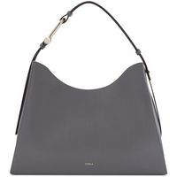 furla bolso de mano bolso nuvola maxi de piel gris para mujer