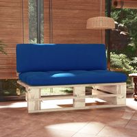 vidaxl sofa central de palets para jardin madera pino impregnada