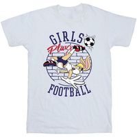 dessins animes tops y camisetas girls play football para nino