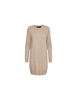 vestido vero moda doffy o-neck sepia tint mujer