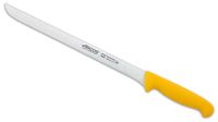 cuchillo jamonero de acero inoxidable nitrum de 280 mm mango amarillo