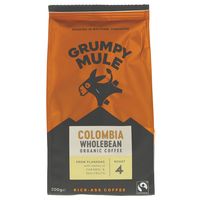 grumpy mule columbia planadas coffee beans - 200g