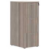 3 drawer filing cabinet - grey oak