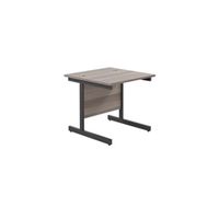 800x800 single upright rectangular desk grey oak-black