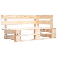 vidaxl banco esquinero de pales para jardin madera