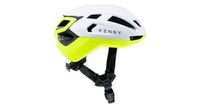 casco kenny stealth blanco amarillo