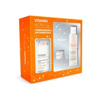 avene vitamin activ cg serum 30ml  agua micelar 100ml  crema regeneradora 7ml pack