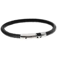 emporio armani pulseras egs16240 - size 19-black para hombre