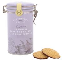 cartwright  butler lemon  dark chocolate viennese whirls in tin - 200g