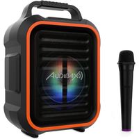 audibax denver combo 6 altavoz activo pa portatil bluetooth 50w con microfono inalambrico