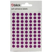 blick coloured labels in bags round 8mm dia 490 per bag - rs003052