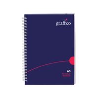 graffico hard cover wirebound notebook 160 pages a5 500-0511