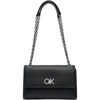 calvin klein jeans bolso re-lock conv shoulder bagpbl k60k612554 para mujer