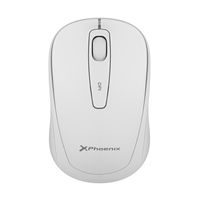 phoenix m250 raton inalambrico 24 ghz receptor usb hasta 1600 dpi compatible con pc mac portatil color blanco