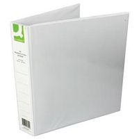 q-connect presentation 40mm 4d-ring binder a4 white pk 6 - kf01329q