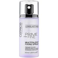 catrice base de maquillaje prime and fine multitalent fixing spray para mujer