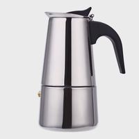 cafetera de acero inoxidable para uso en el hogar cafetera italiana moka cafetera expreso