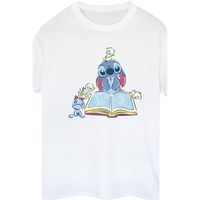 disney camiseta manga larga reading reading a book para mujer