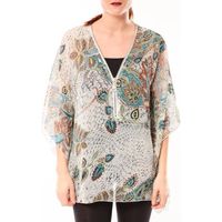 de fil en aiguille camisa chemisier love look b42 grismulticolor para mujer