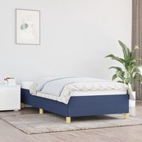 vidaxl estructura de cama sin colchon tela azul 80x200 cm