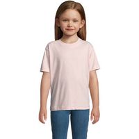 sols camiseta camiseta infantil color rosa medio-imperial kids 100 algodon para nino